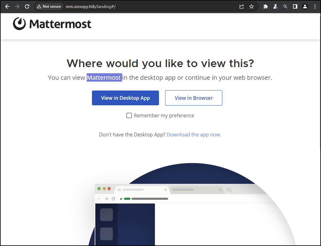 mattermost-index-page